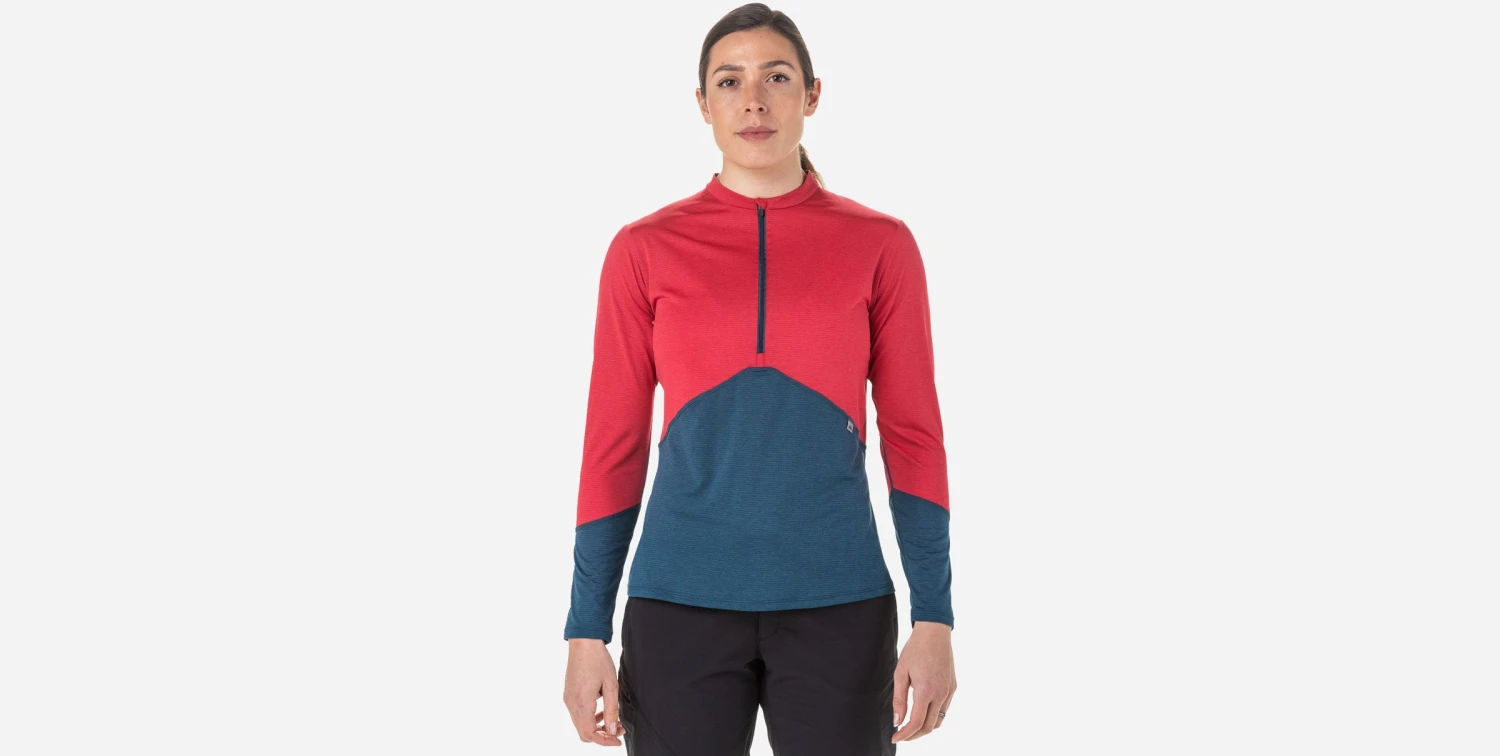 Mountain Equipment Nava Women's LS Zip T Damen Bekleidung