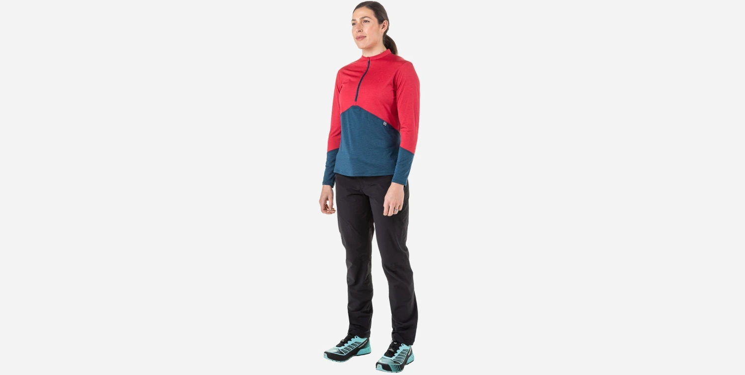 Mountain Equipment Nava Women's LS Zip T Damen Bekleidung